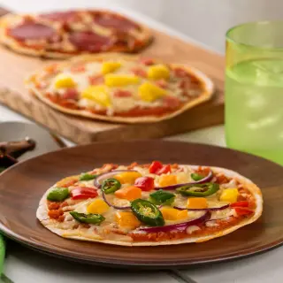 Pizzas with Flour Tortilla