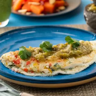 Omelette de Claras con Verduras - Huevos