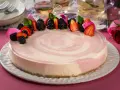 Cheesecake Marmoleado de Moras