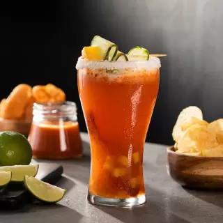 Michelada de Mango con Chamoy