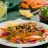 Salmon with Nut Crust and Glazed Vegetables