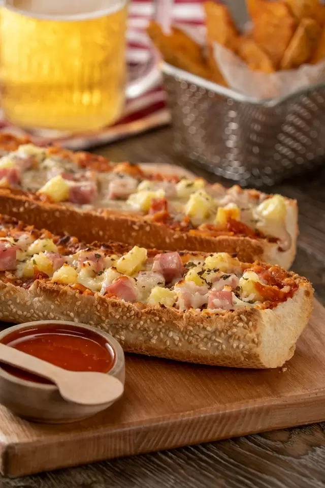 Pizza Baguette Hawaiana