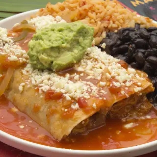 Enchiladas com Feijões Campiranos