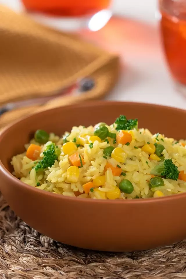 Arroz a la Mostaza con Verduras