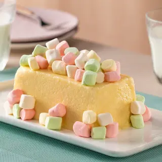 Flan in Tetrapak with Marshmallows
