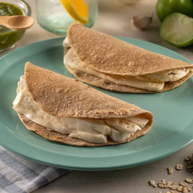 Quesadillas de Aveia com Queijo Panela