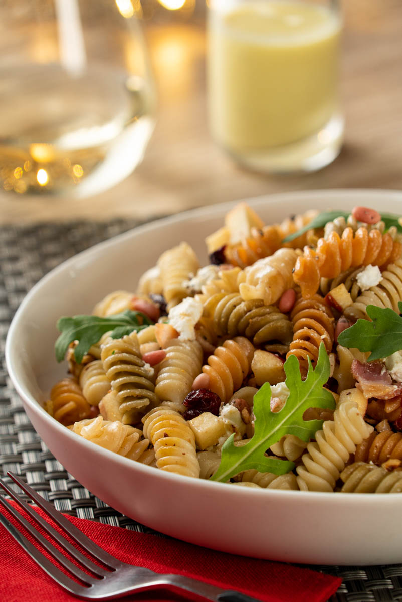 Pasta Rotini con Frutos Rojos