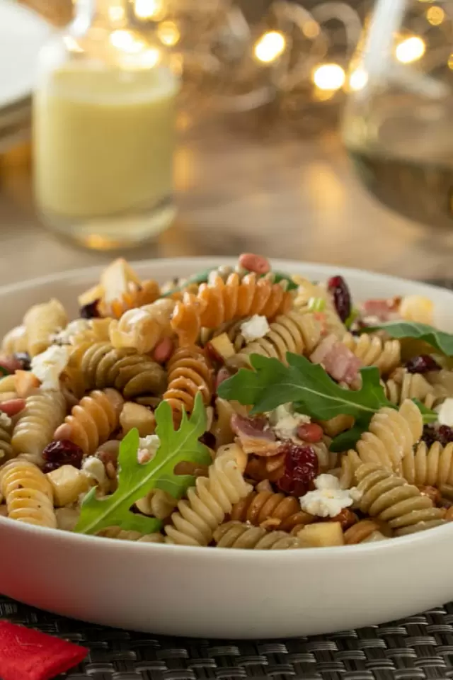 Pasta Rotini con Frutos Rojos