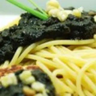 Black Pasta with Huitlacoche