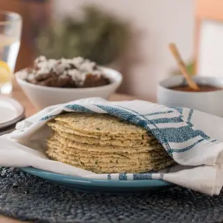 Cauliflower Tortilla with Cilantro