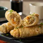 Rolinho Primavera de Atum com Soja e Pimentas