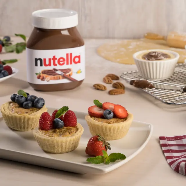 Mini Nut Tarts with Fruit