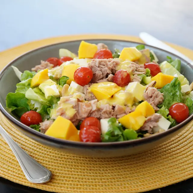 Salada de Atum com Vinagrete de Manga