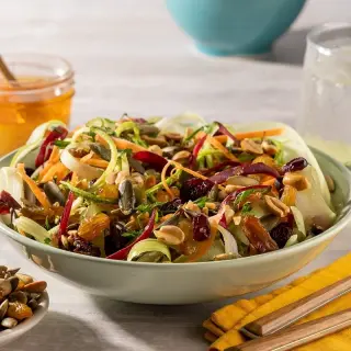 Vegetable Noodle Salad with Nuts