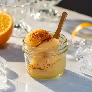 Sorvete de Laranja com Mezcal