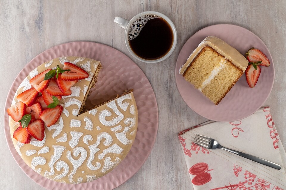 Pastel con Cubierta de Mazapán