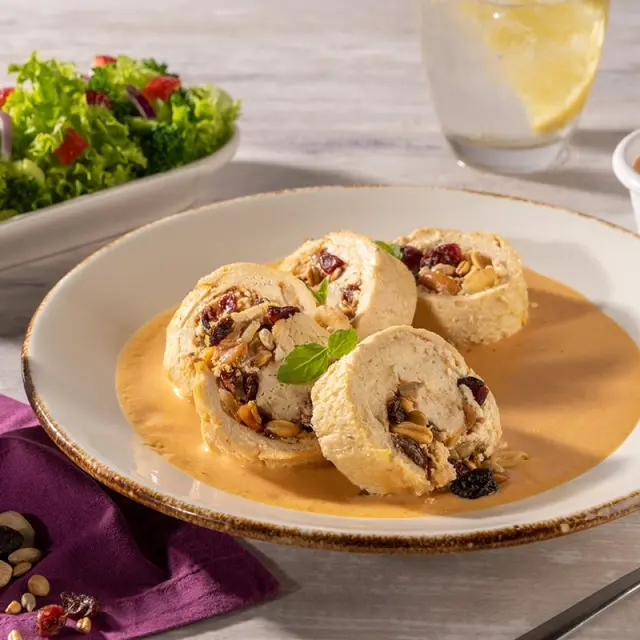 Chicken Medallions with Nuts