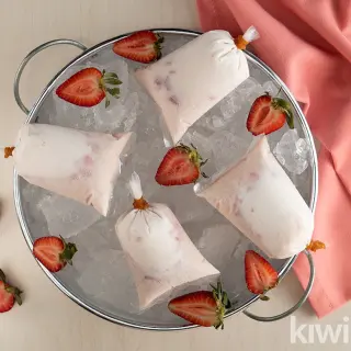 Strawberry Popsicles