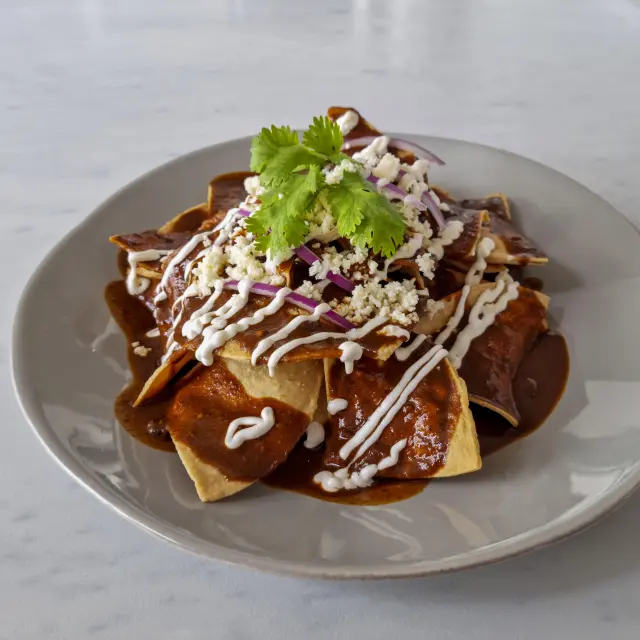 Chicken Chilaquiles with Mole