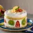 Bolo de Baunilha Recheado com Cheesecake