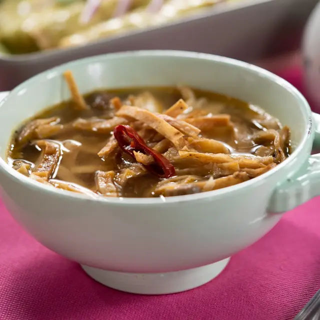 Mushroom Soup with Guajillo Chile