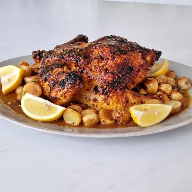 Frango à Cerveja com Batatas Cambray