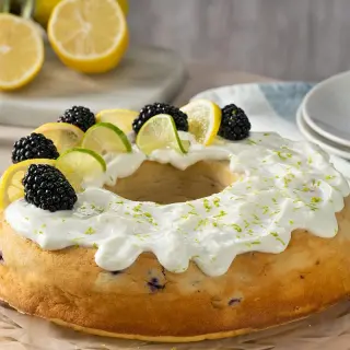 Cheesecake Desserts with Blackberry