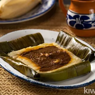 Tamale with Corn Dough for Tortillas