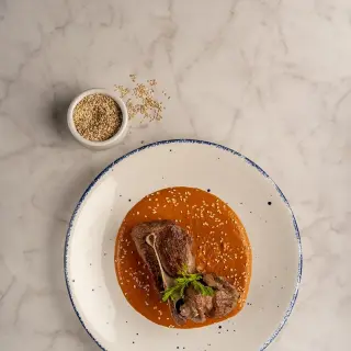 Delicioso Pipián Vermelho com Porco