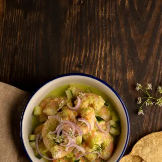 Green Shrimp Cocktail