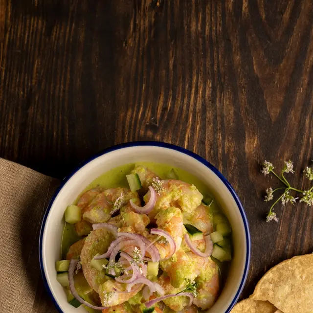 Green Shrimp Cocktail