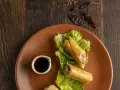 Crispy Meat Rolls with Chipotle Cheese