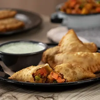 Beef Picadillo Empanadas with Oaxaca Cheese