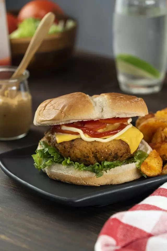 Hamburguesa con Carne de Pollo