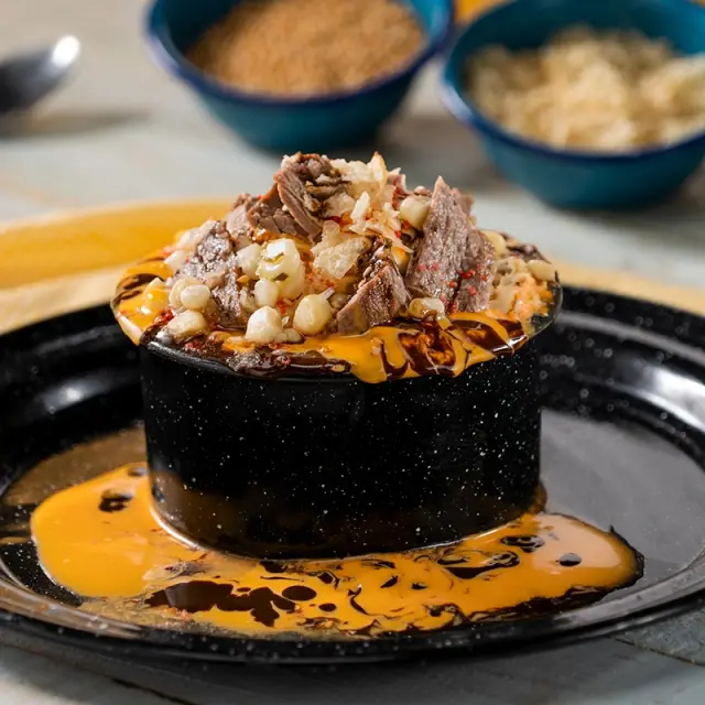 Volcano Esquites with Meat