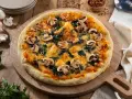 Mushroom Pizza with Cheese