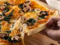 Mushroom Pizza with Cheese