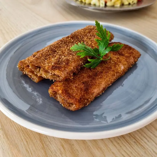 Delicious Breaded Ham and Cheese Rolls