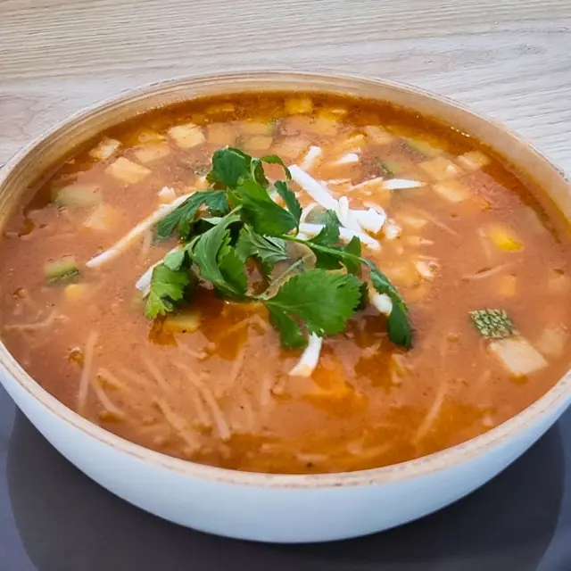 Delicious Noodle Soup with Vegetables