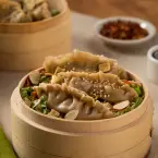 Dumplings de Porco no Vapor