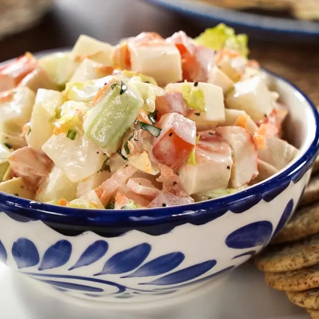 Salada de Surimi com Jícama