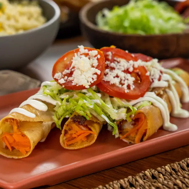 Taquitos Dourados de Cenoura