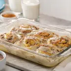 Pães de Canela no Micro-ondas