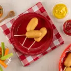 Banderillas de Salsicha com Farinha de Panqueca