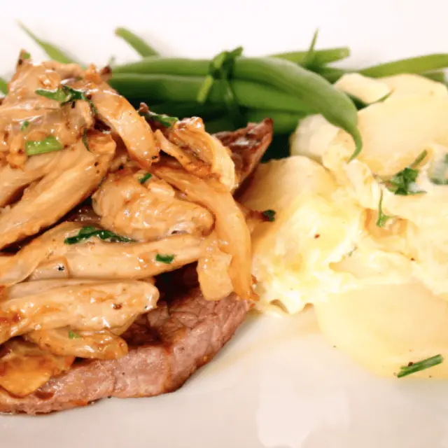 Filet de Boeuf en Sauce aux Champignons