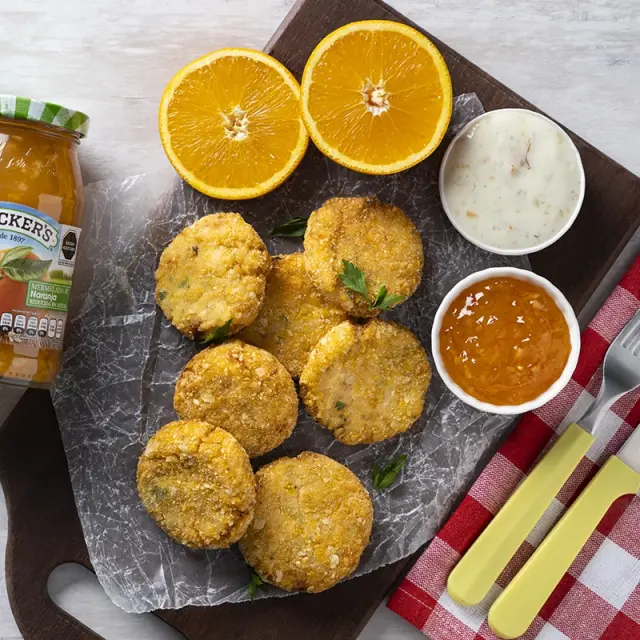 Nuggets de Peixe com Laranja