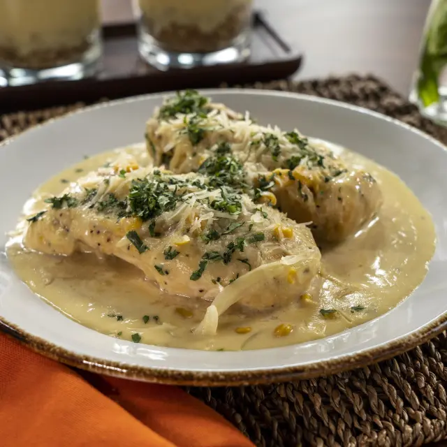 Frango com Molho Cremoso de Milho