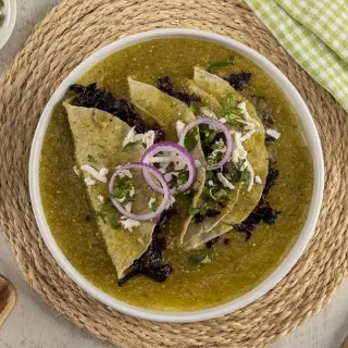 Green Hibiscus Enchiladas