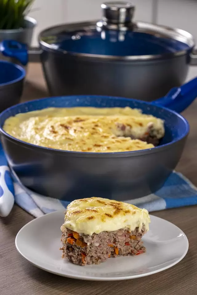 Pastel de Carne con Papa al Sartén