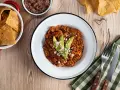 Eggs with Machaca in Red Sauce